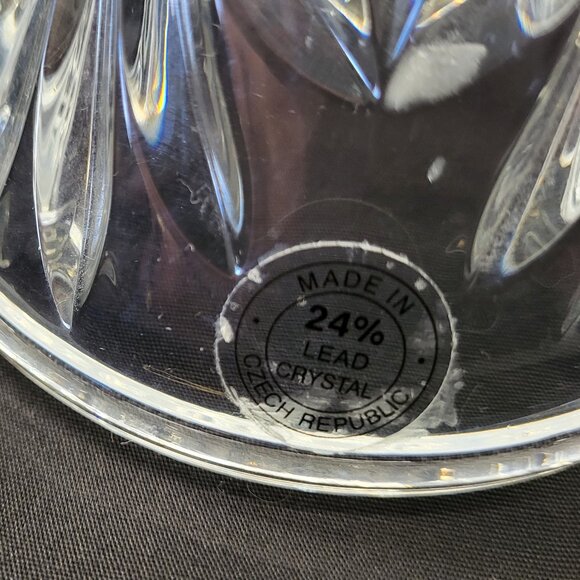 VINTAGE 24% LEAD CRYSTAL TEA LIGHT LAMP - Picture 3 of 14